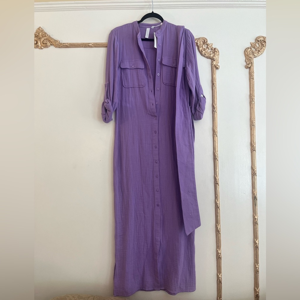 Jonathan Simkhai Lavender Long Sleeve Dress